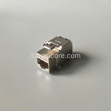 Connettore Keystone jack RJ45 cat6a non schermato commscope accoppiatore